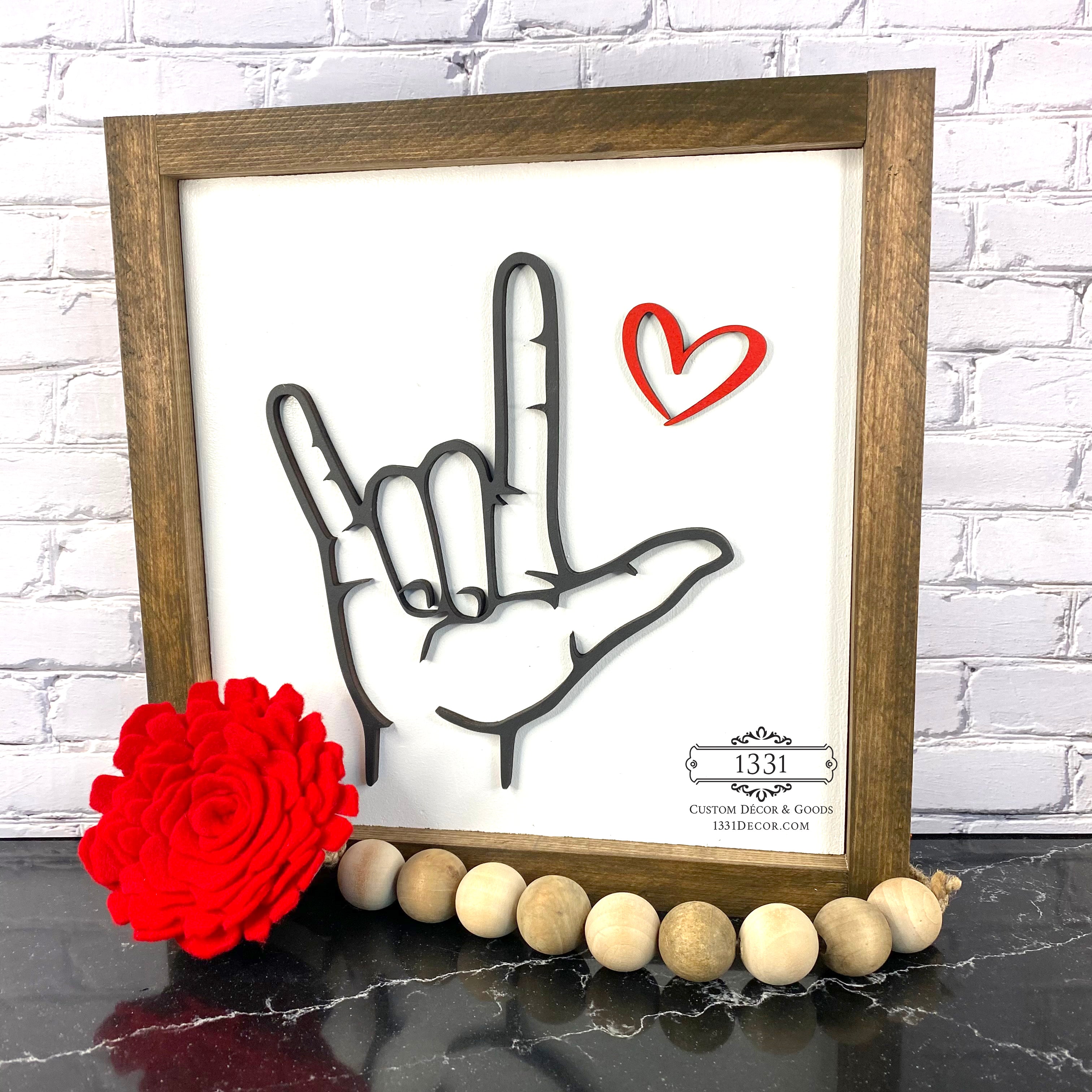 MV% LOVEプレート Valentine's Day/Love – 1331 Custom Decor & Goods
