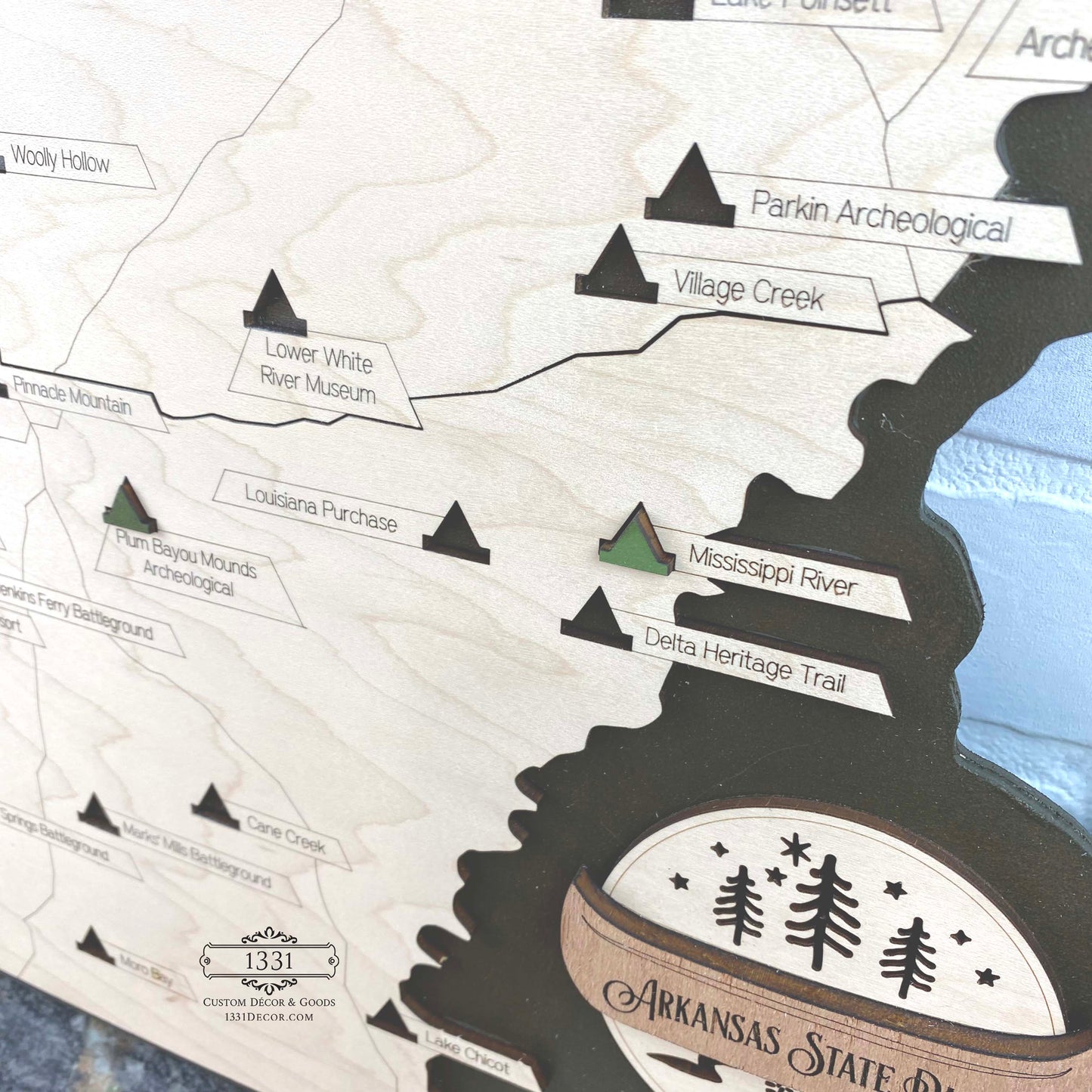 Arkansas State Parks Travel Map