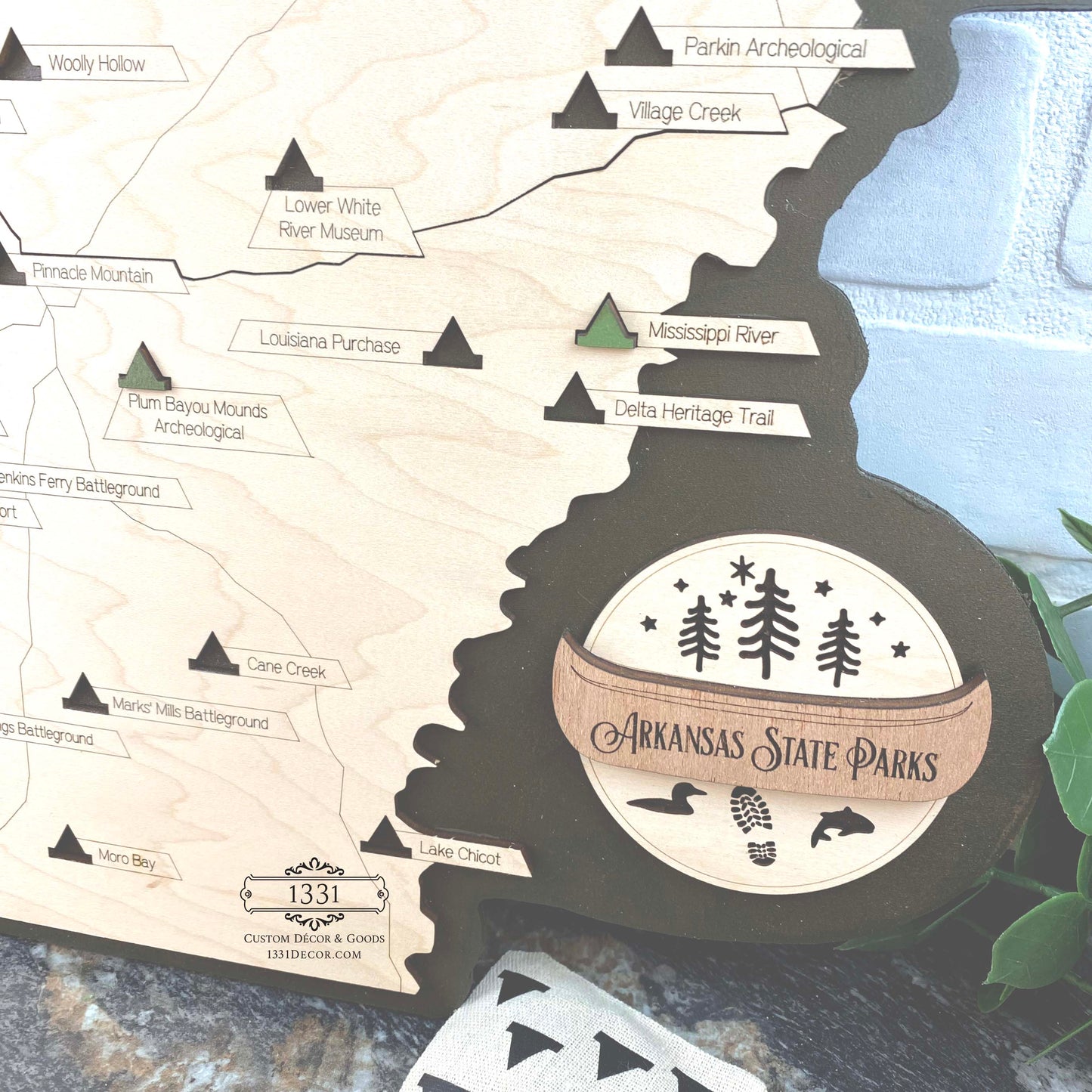 Arkansas State Parks Travel Map