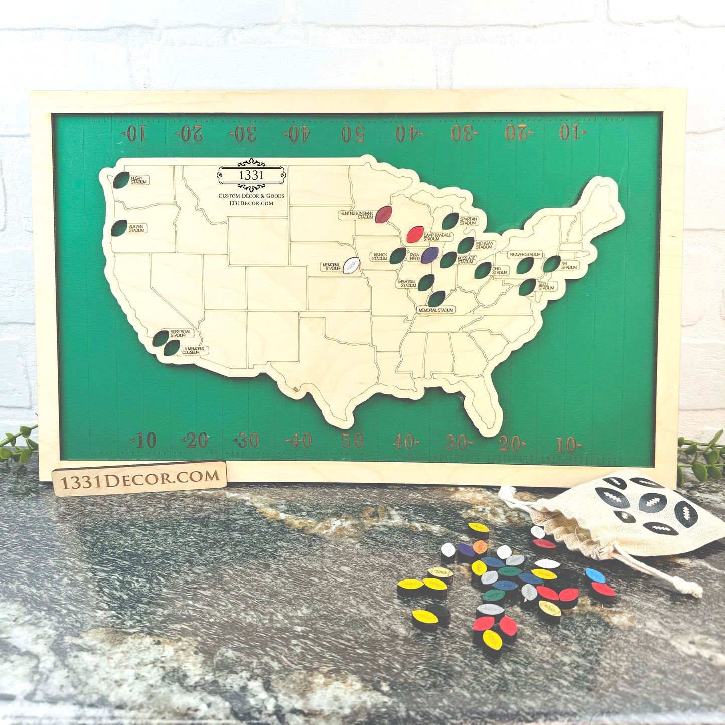 College Football Stadium Tour Map