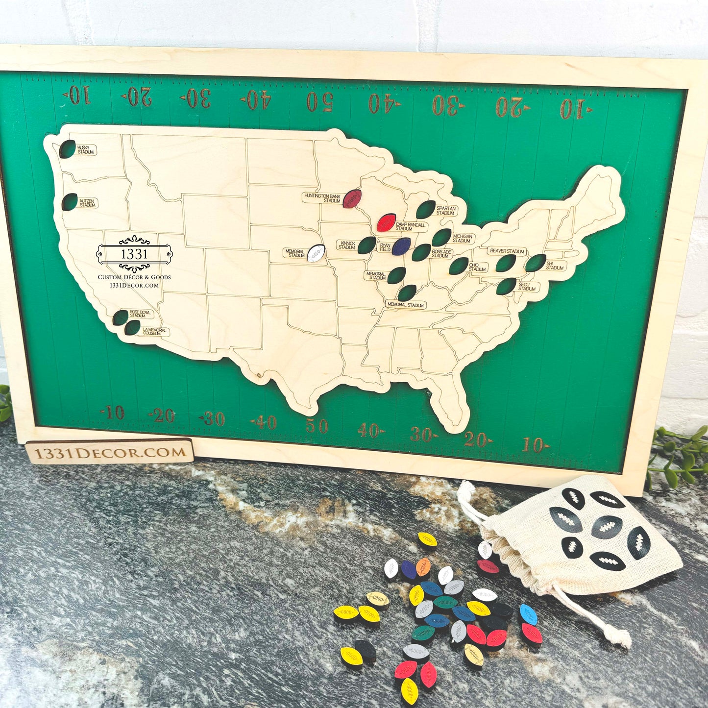 College Football Stadium Tour Map