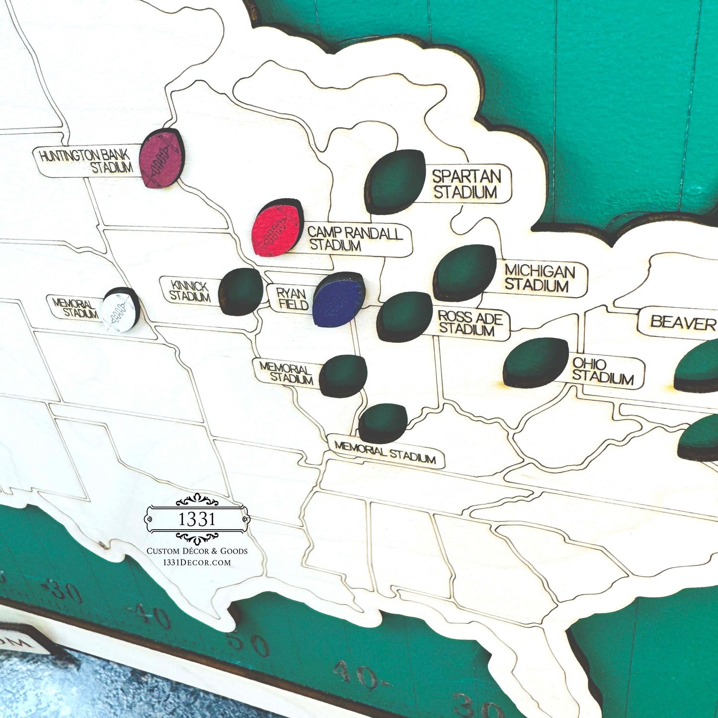 College Football Stadium Tour Map
