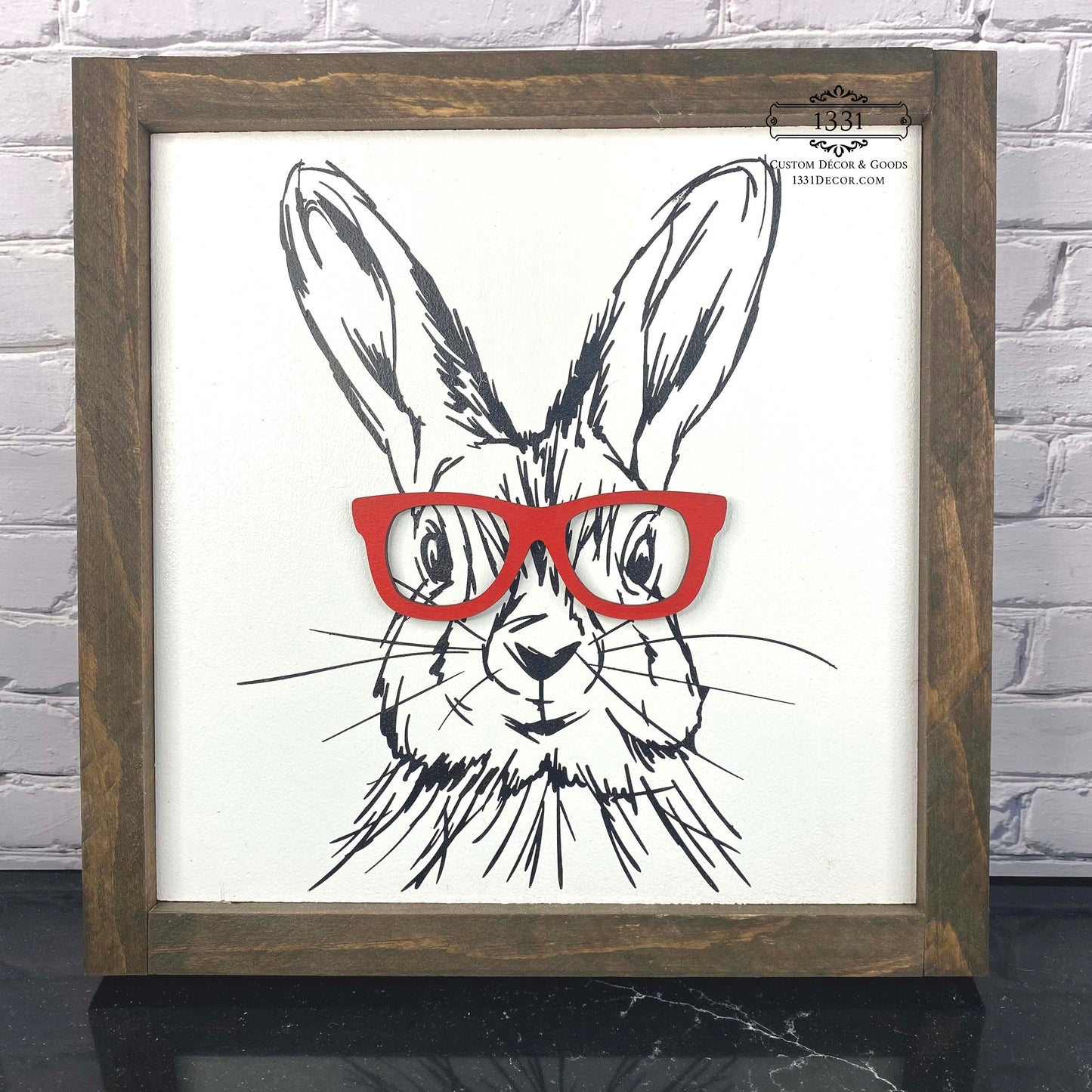 Bunny with Glasses