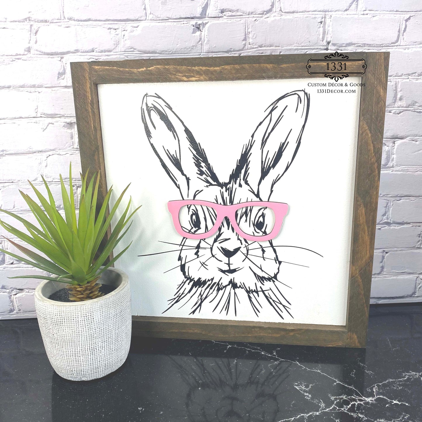 Bunny with Glasses