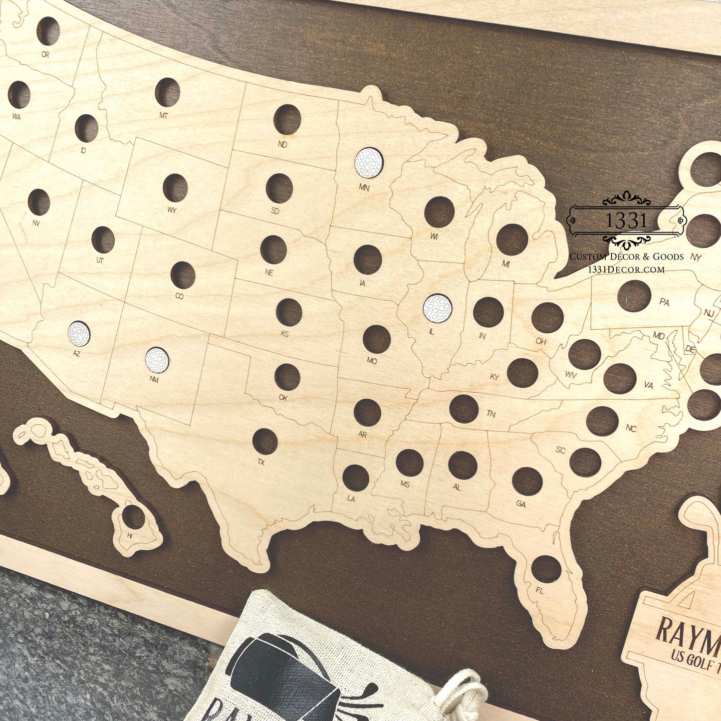 Golfing Around the US Map