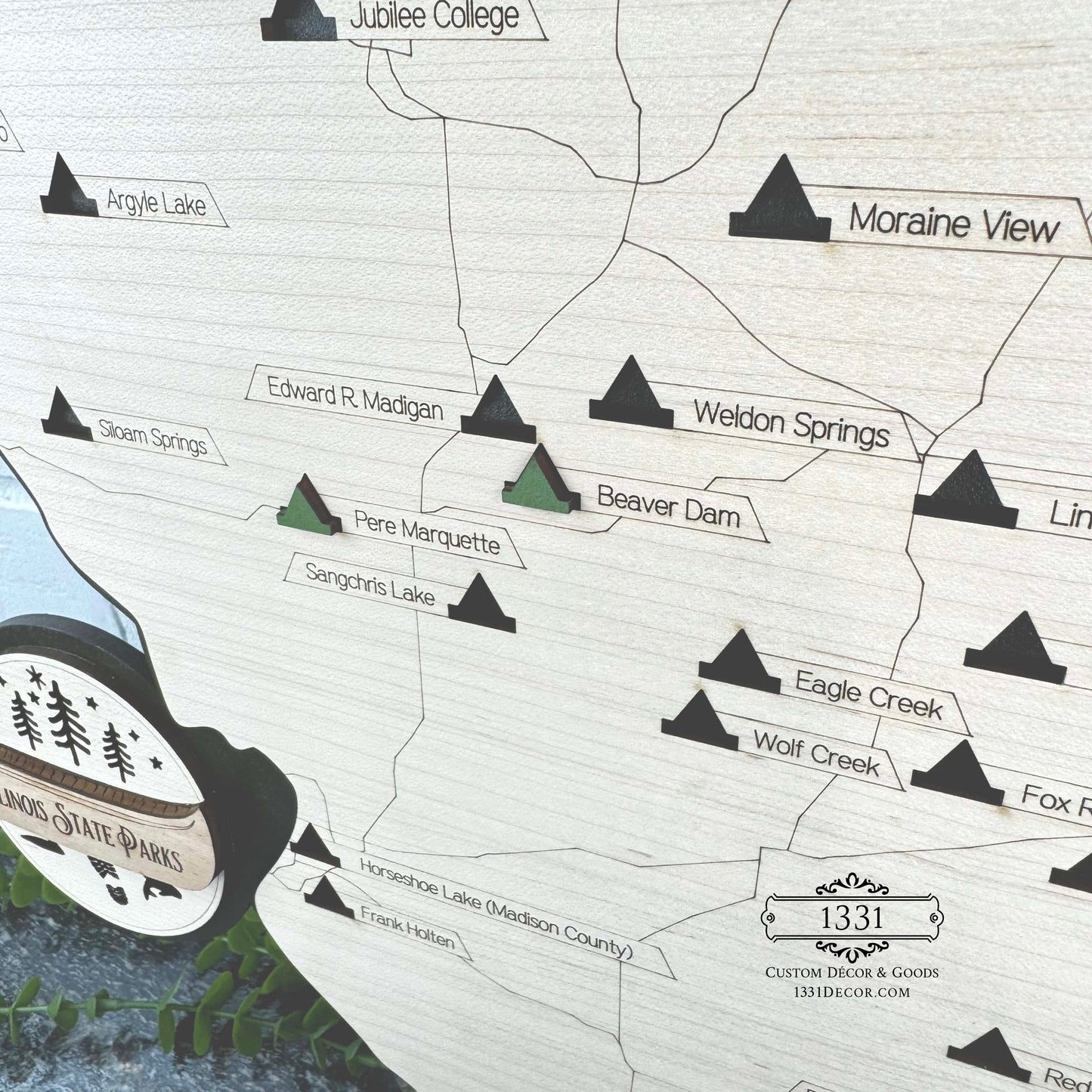 Illinois State Parks Travel Map