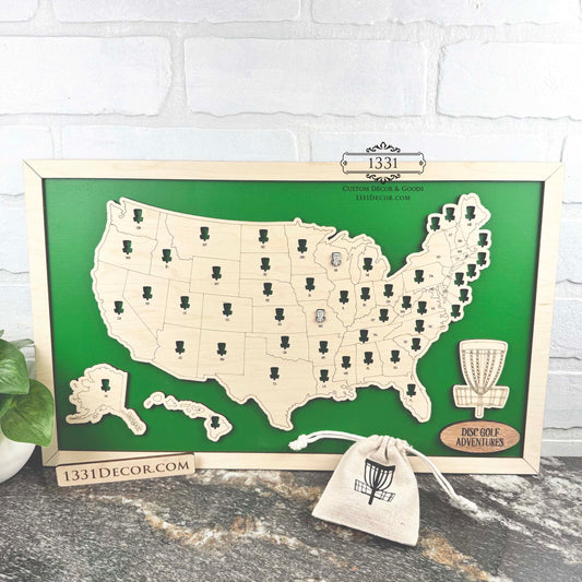 Disc Golfing Around the US Map