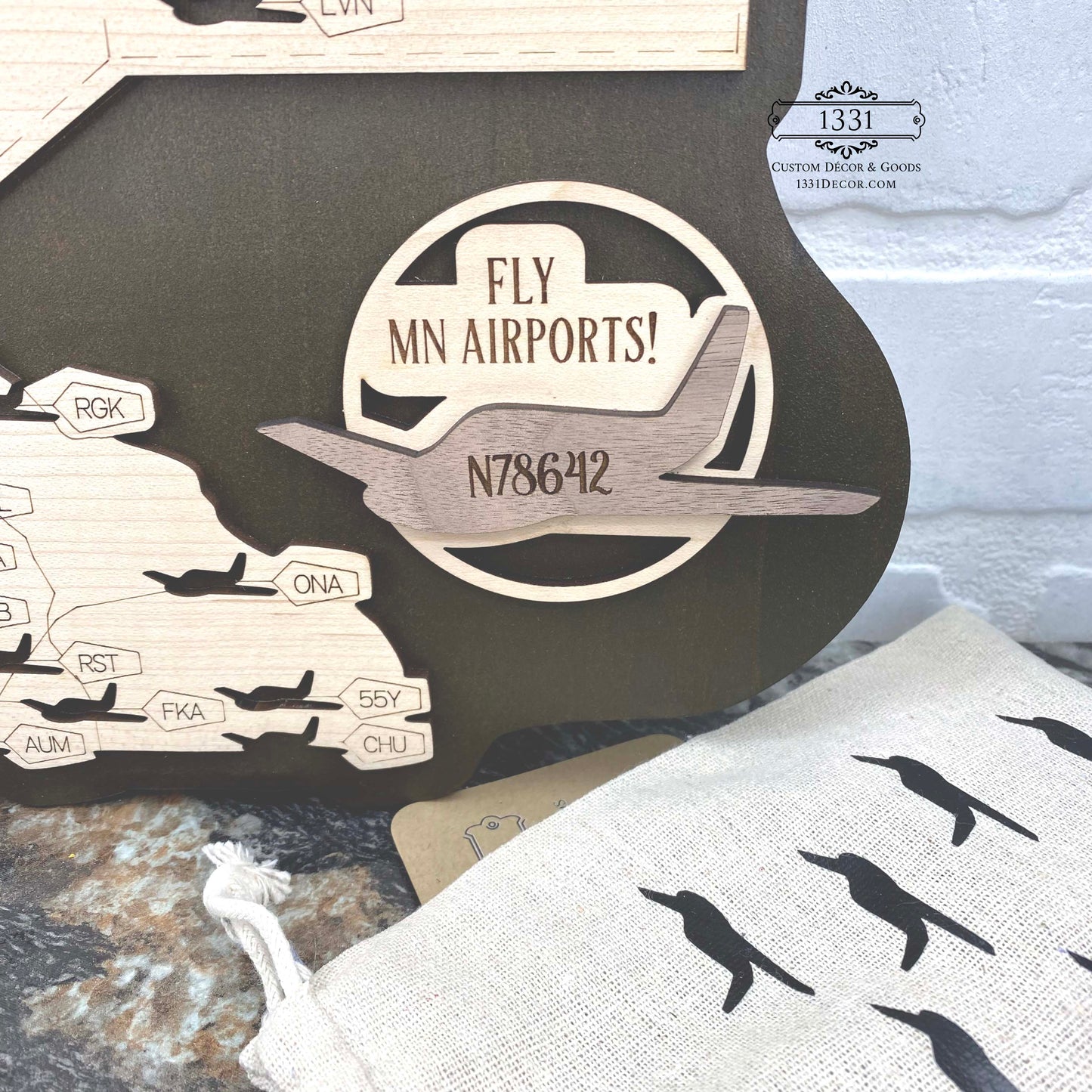 Minnesota Airports Travel Map
