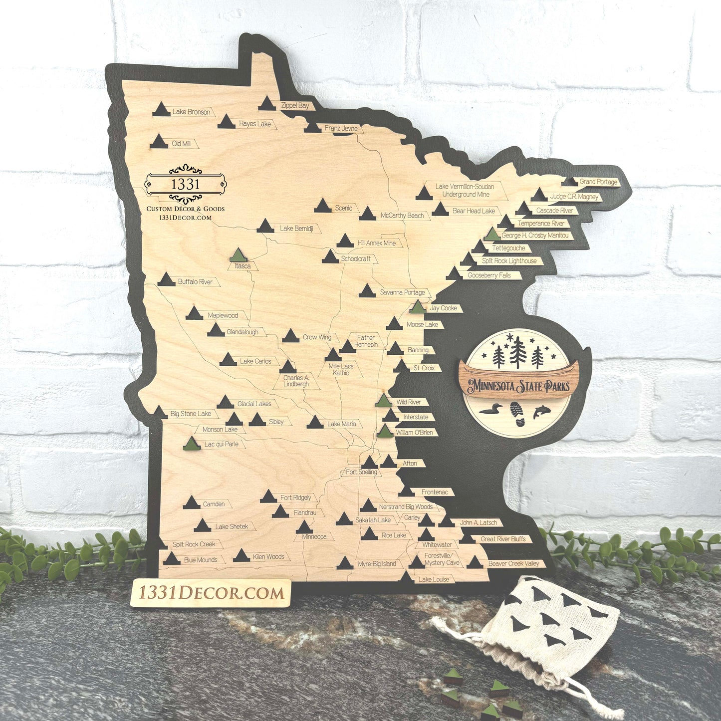 Minnesota State Parks Travel Map