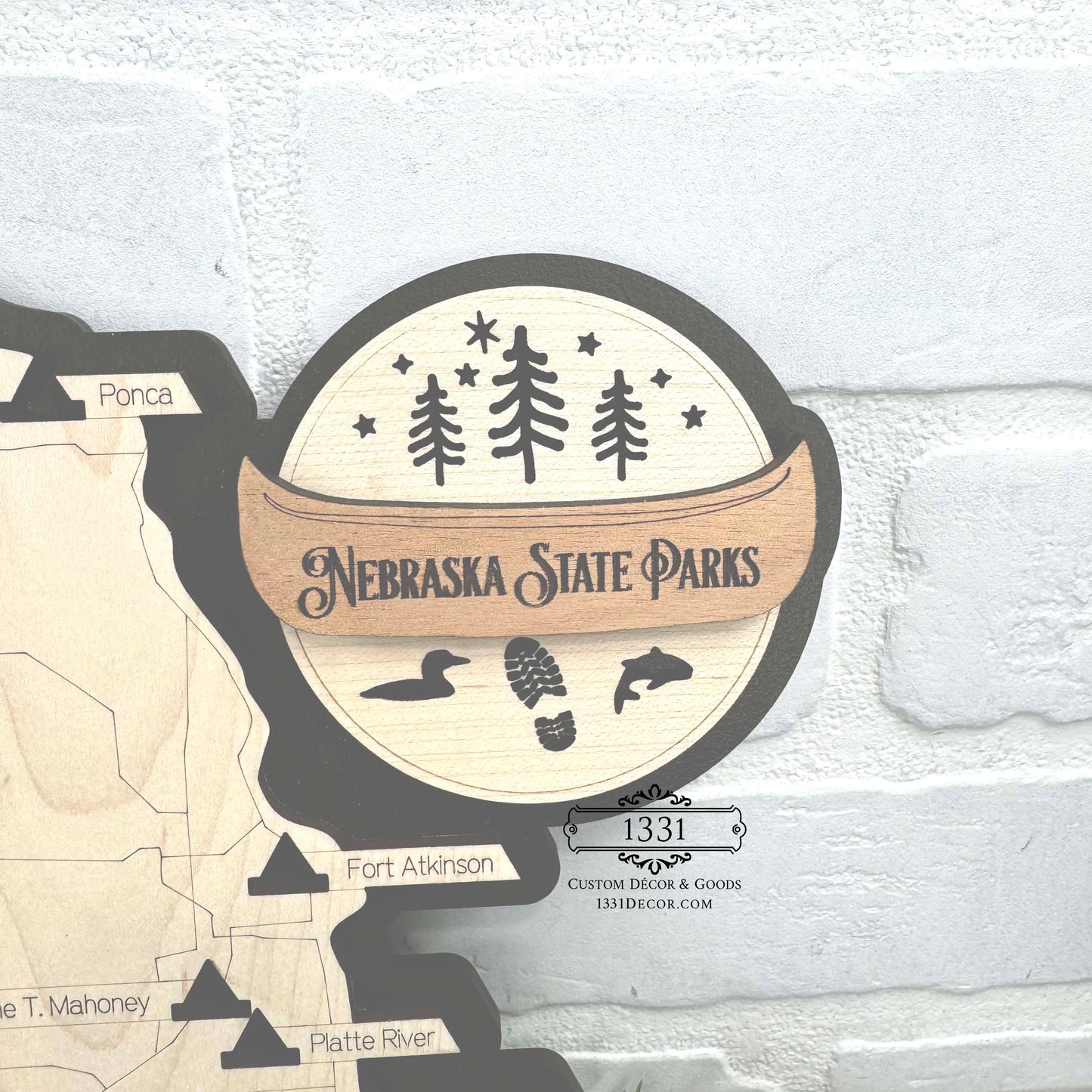 Nebraska State Parks Travel Map