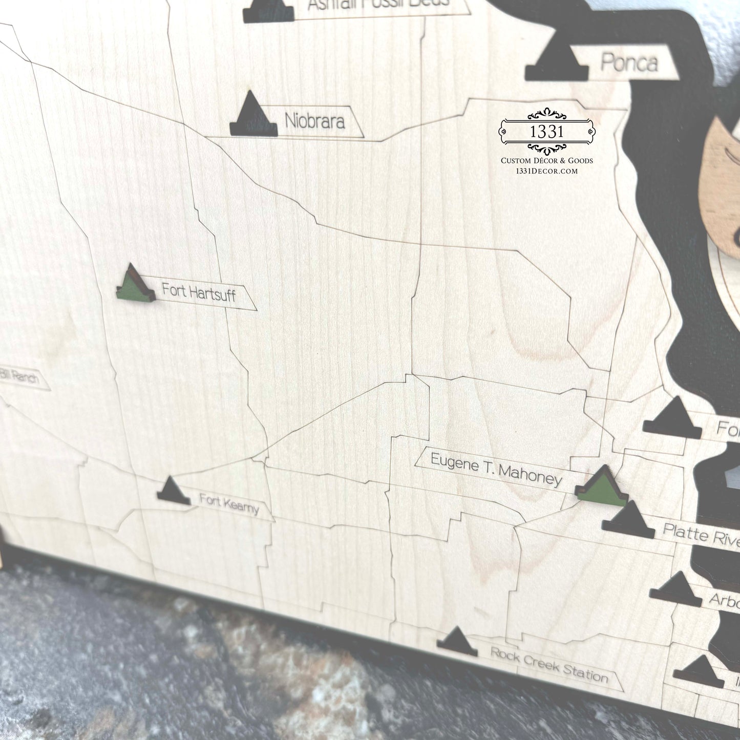 Nebraska State Parks Travel Map