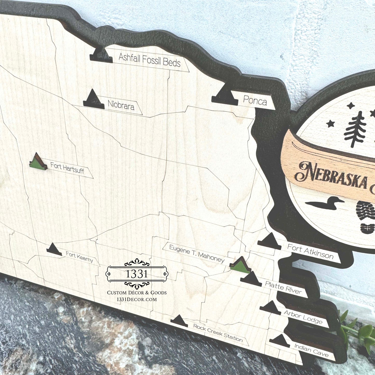 Nebraska State Parks Travel Map