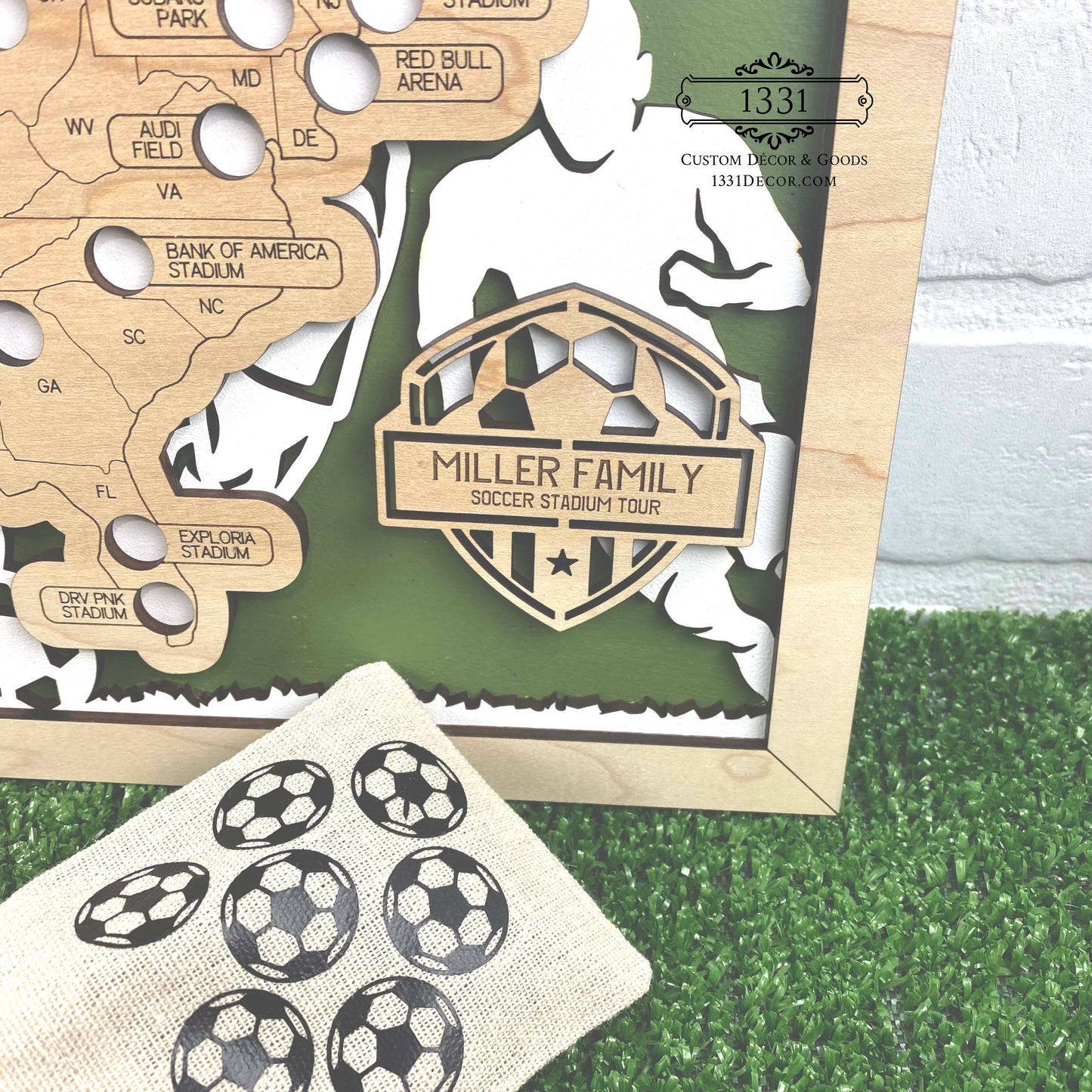 Soccer Stadium Travel Map