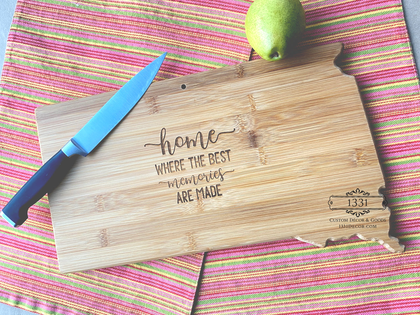 State Cutting Board, State Pride Cutting Board, Home Sweet Home, Housewarming Gift, Housewarming Present, Closing Gift,