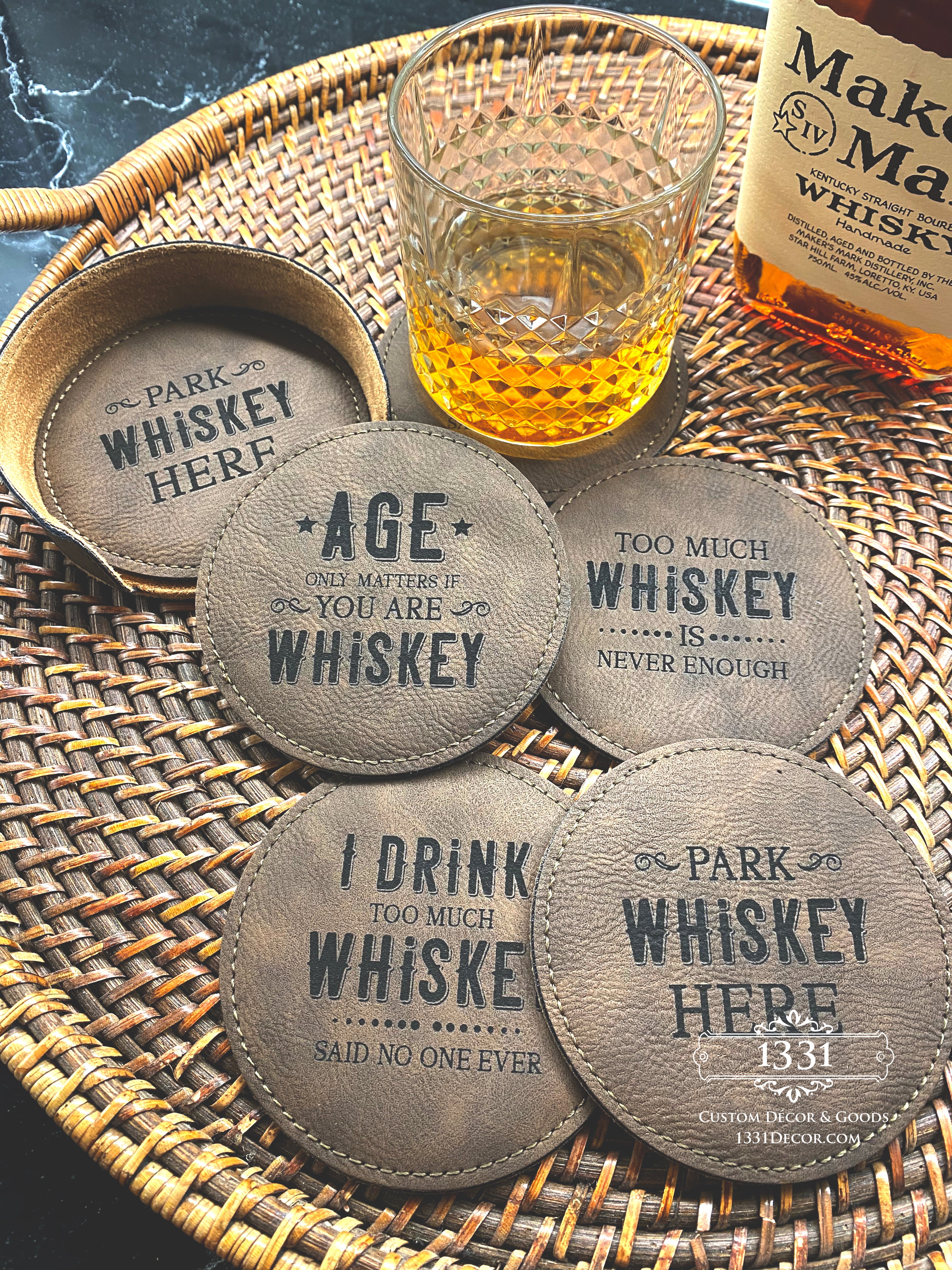 Personalised Wooden Coaster – Cocktail Drinker Birthday Gift For Him Or Her