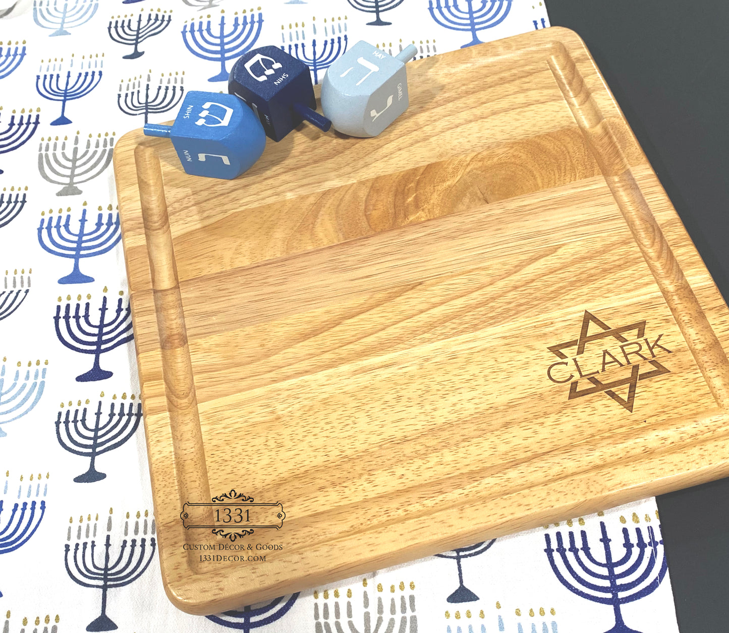 Star of David Cutting Board, Customized Cutting Board, Hanukkah Gifts, Chanukkah Gifts, Chanukah Gifts, Custom Jewish Gifts for Hanukkah, Rosh Hashanah Gift