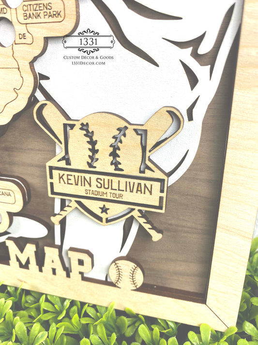 Sports Stadium Personalized Nameplate