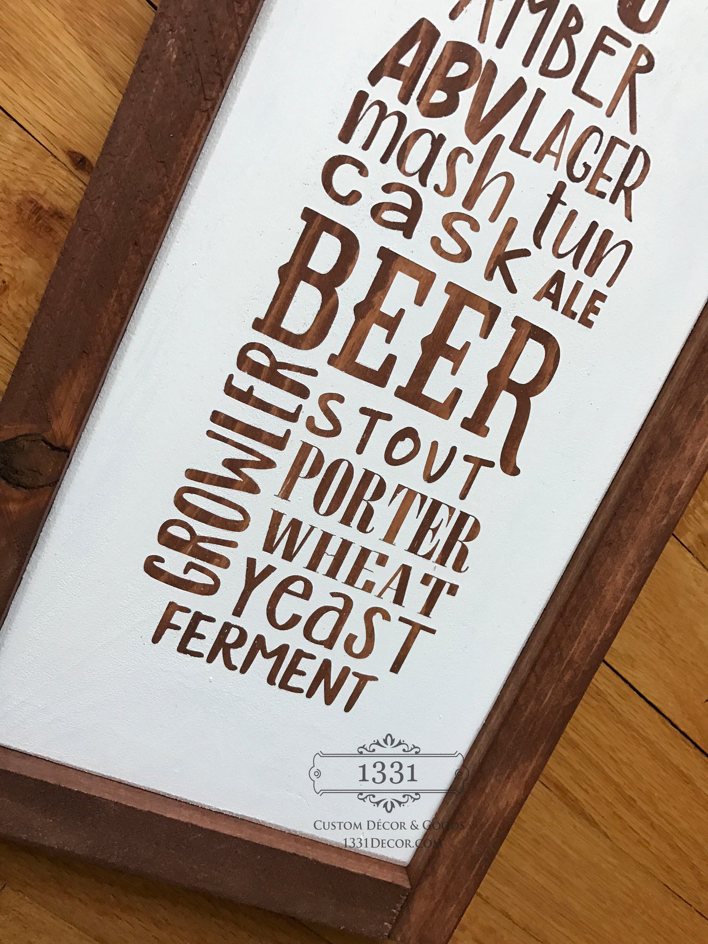 Craft Beer Subway Art Sign