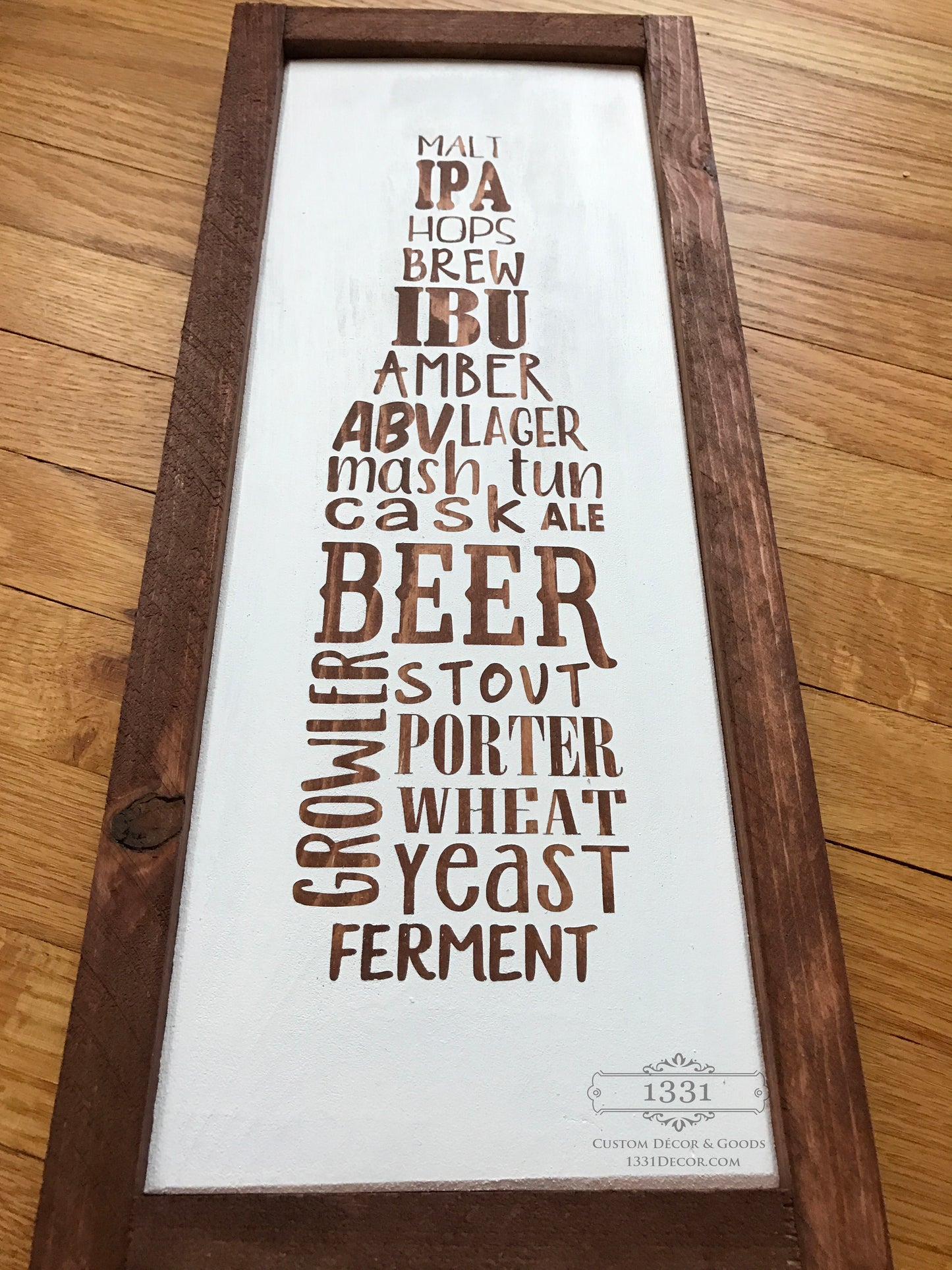 Craft Beer Subway Art Sign