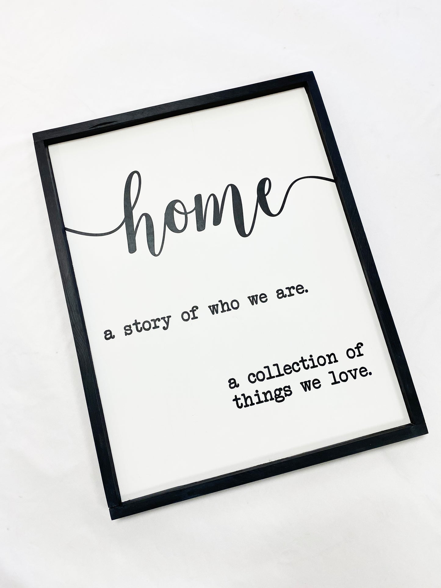 Home A Story Of Who We Are Sign