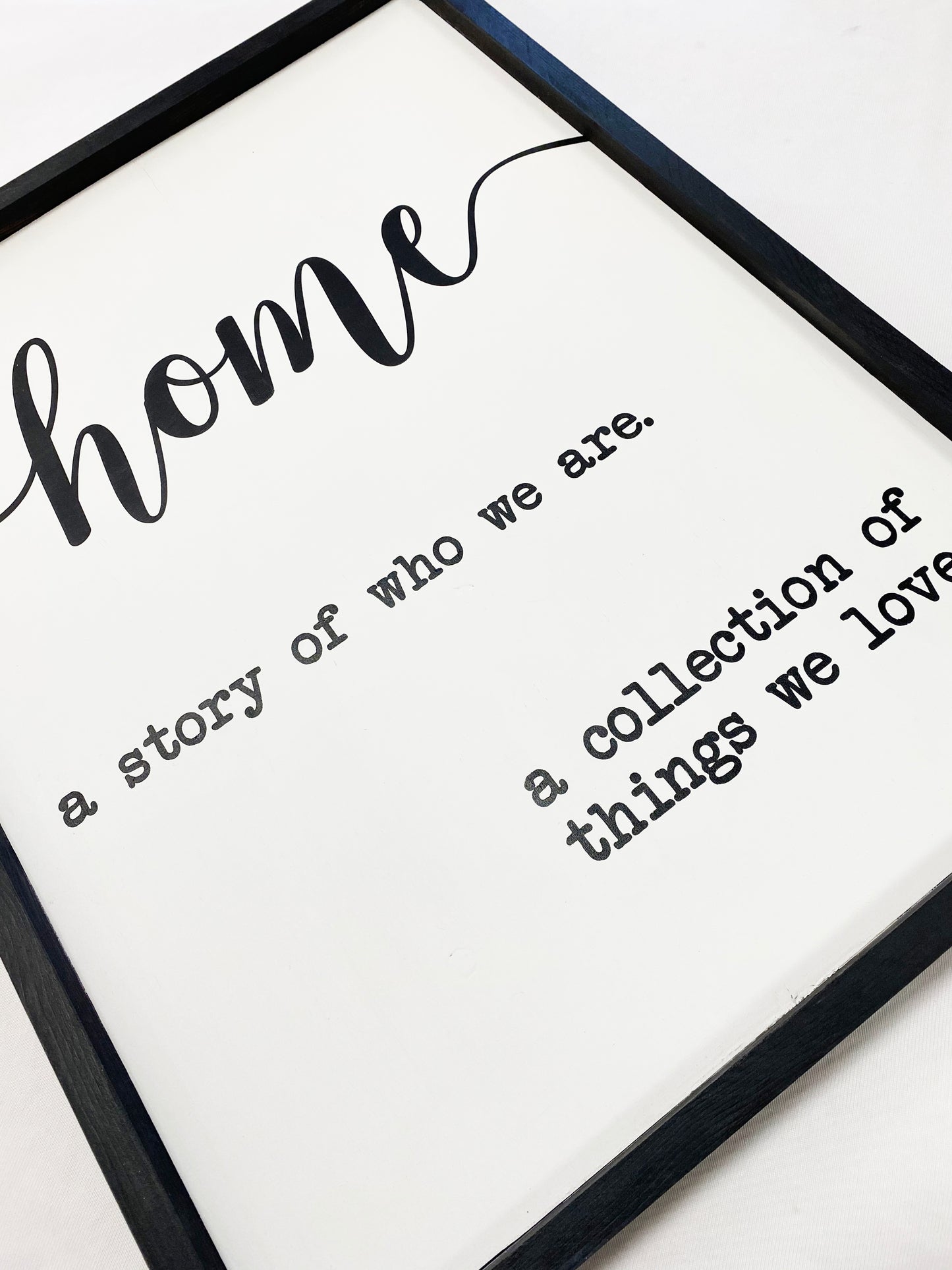 Home A Story Of Who We Are Sign