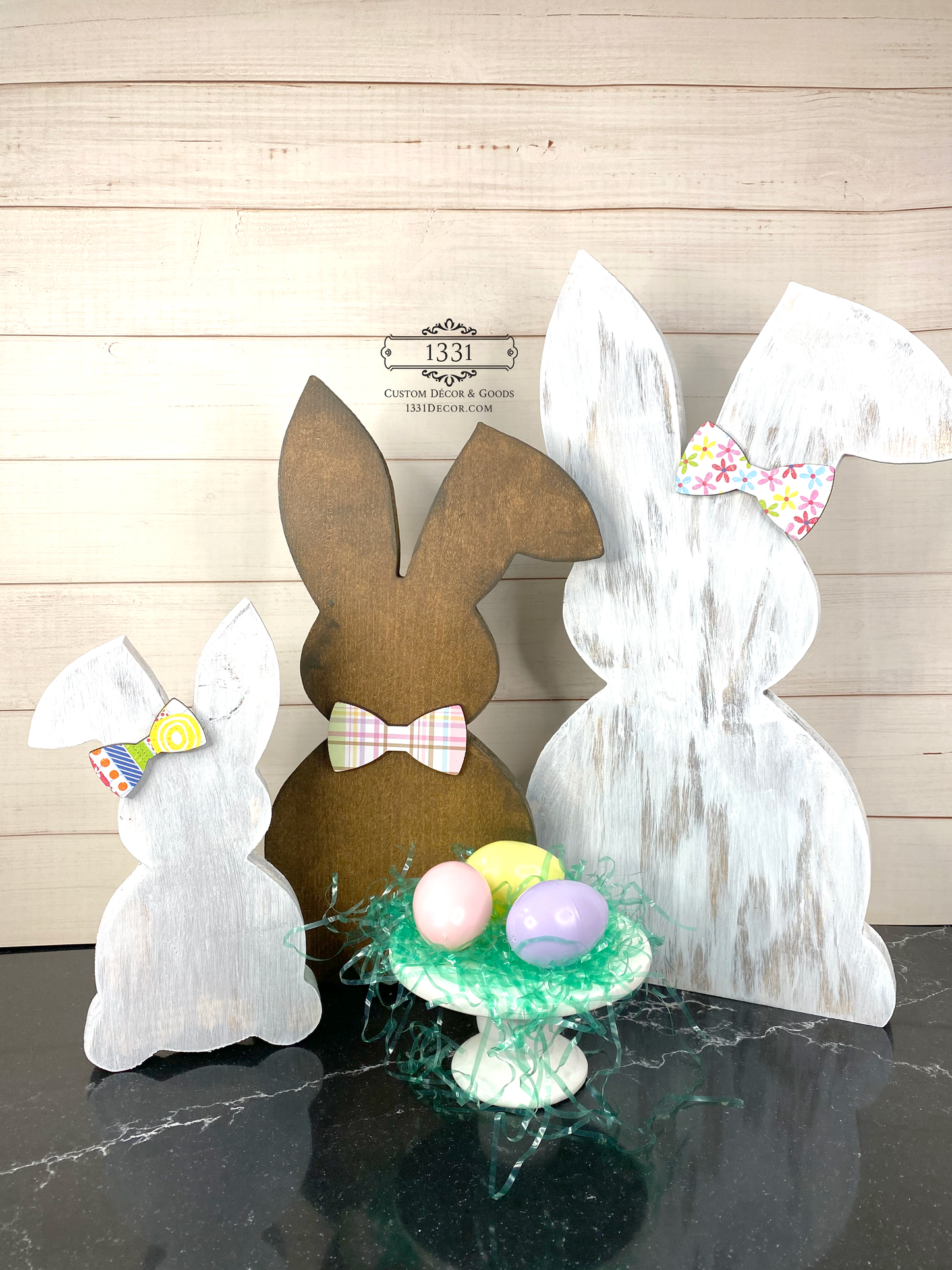 Standing Easter Bunny Decor, Wooden Bunny Sitter, Spring Bunny Decor, Spring Decor, Easter Rabbit Decor for Spring, Wooden Easter Decor