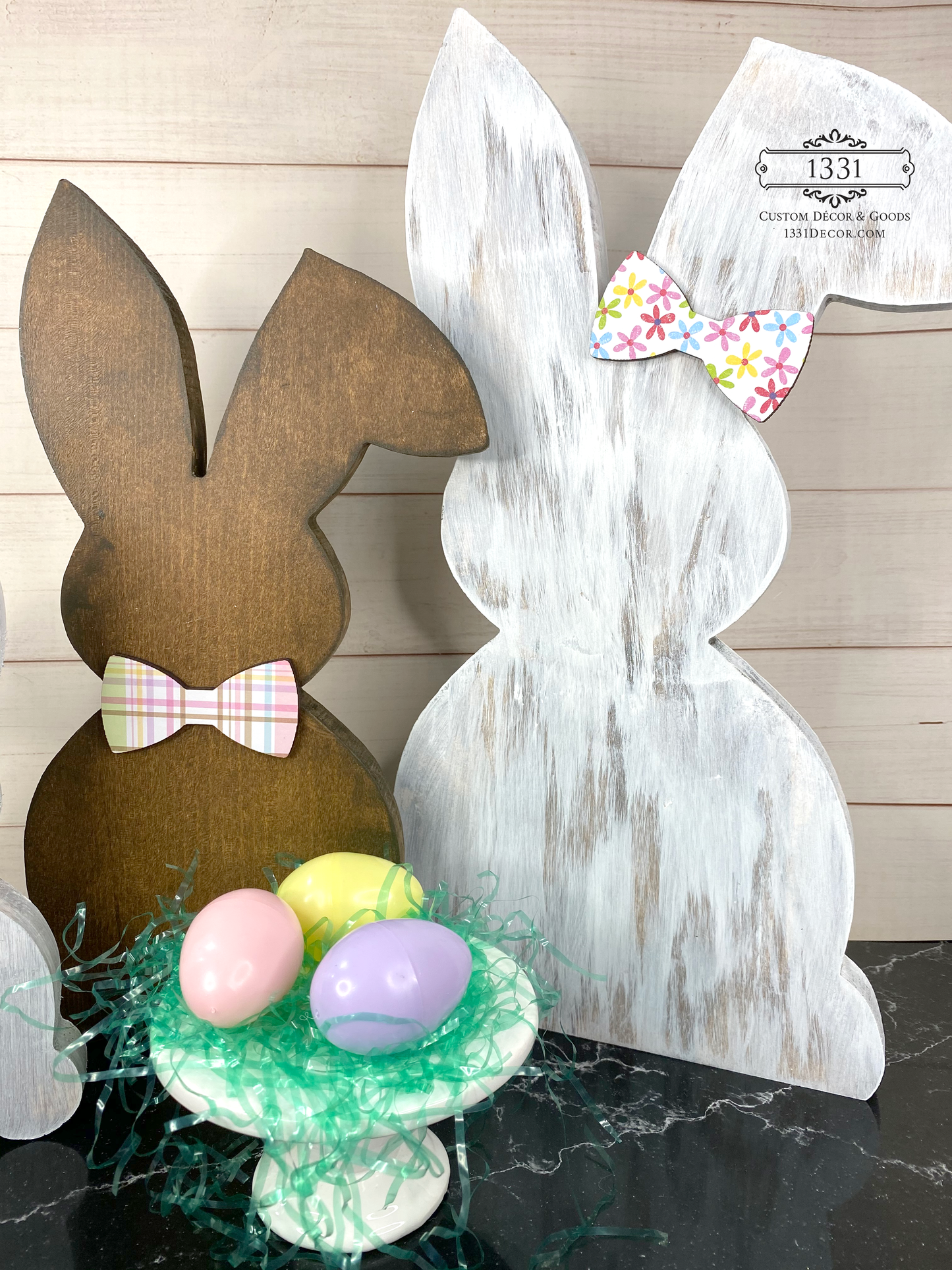 Standing Easter Bunny Decor, Wooden Bunny Sitter, Spring Bunny Decor, Spring Decor, Easter Rabbit Decor for Spring, Wooden Easter Decor
