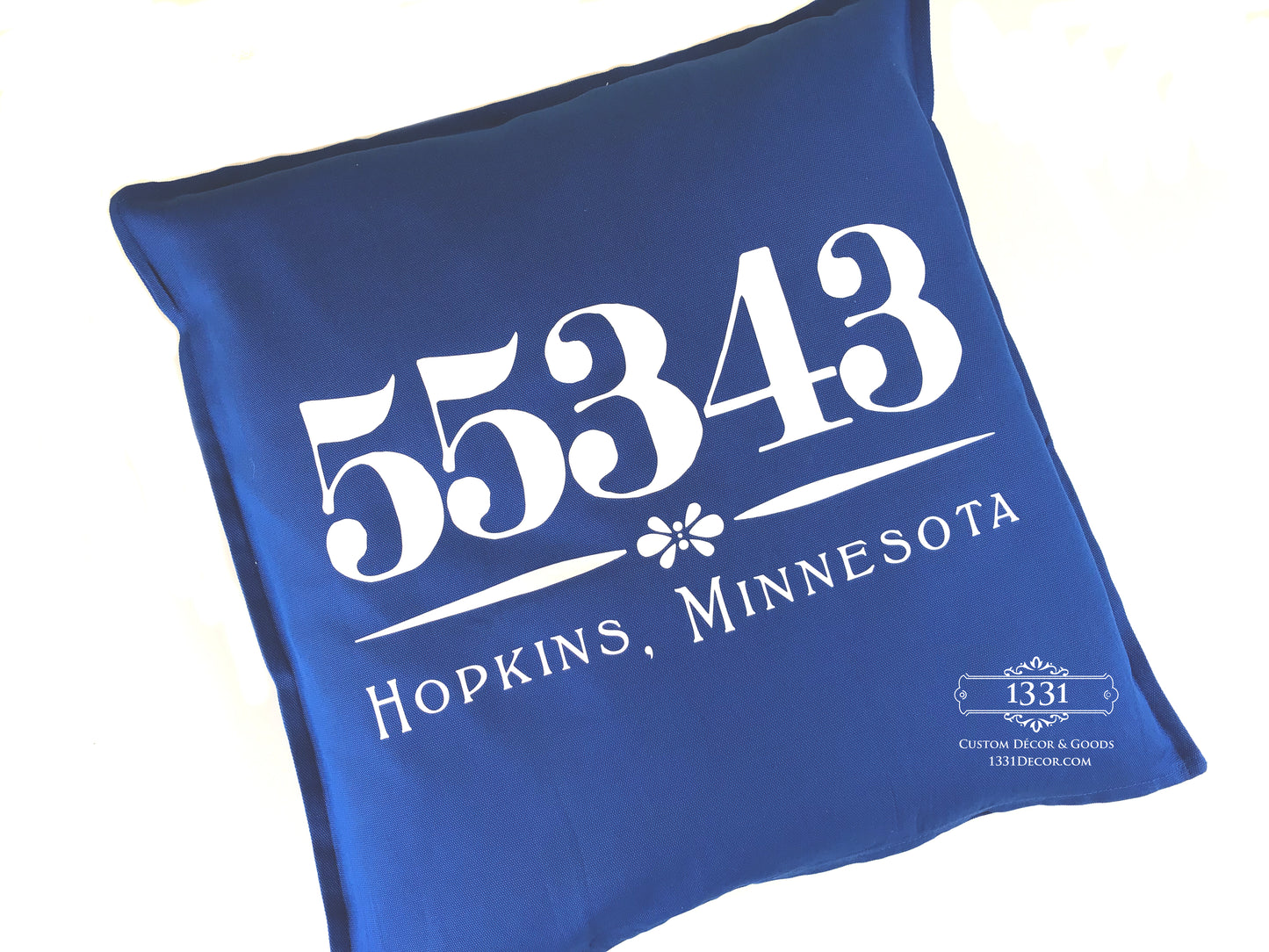 Zip Code Personalized Pillow Cover