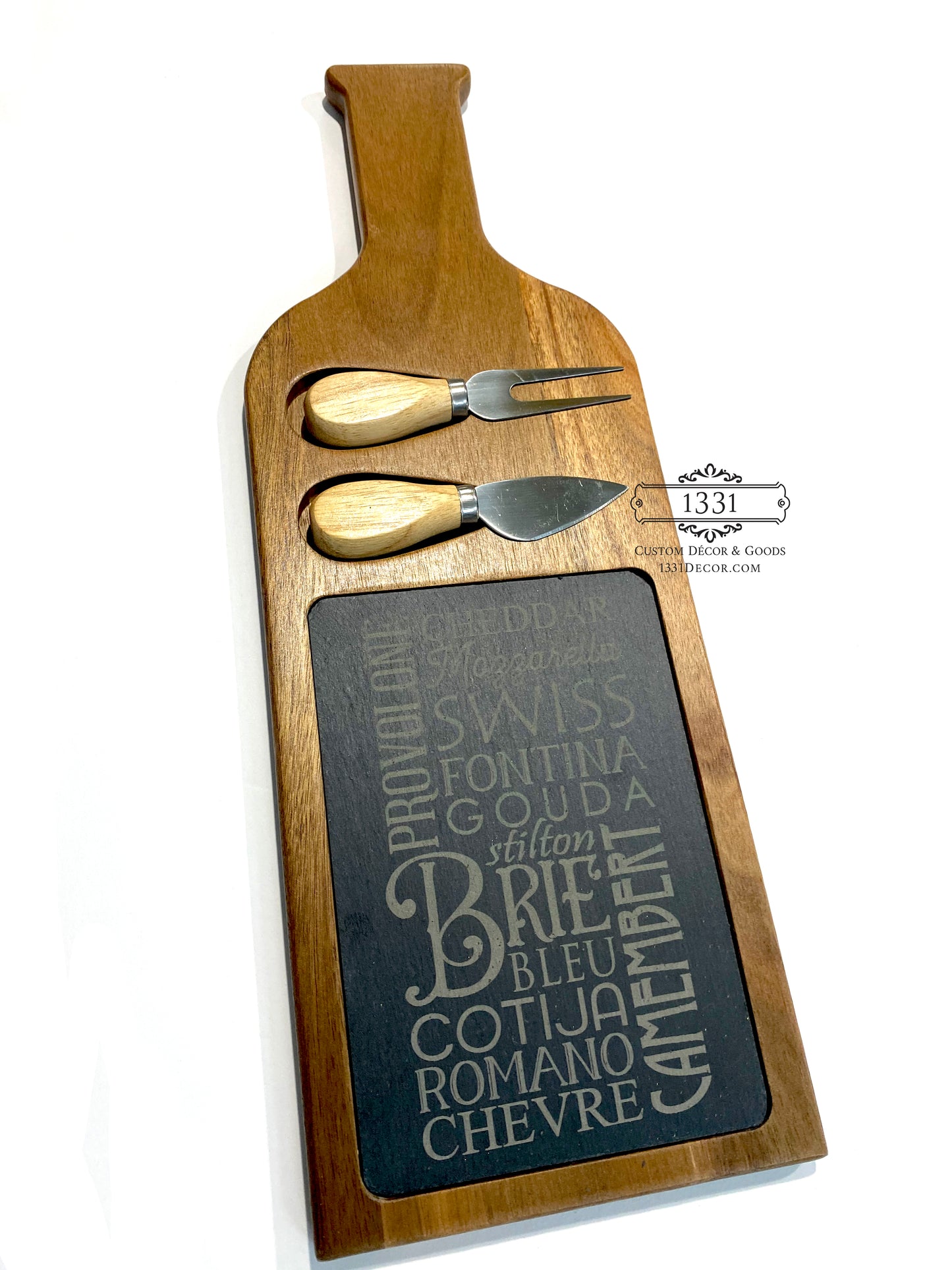 Slate Cheese Board With Utensils