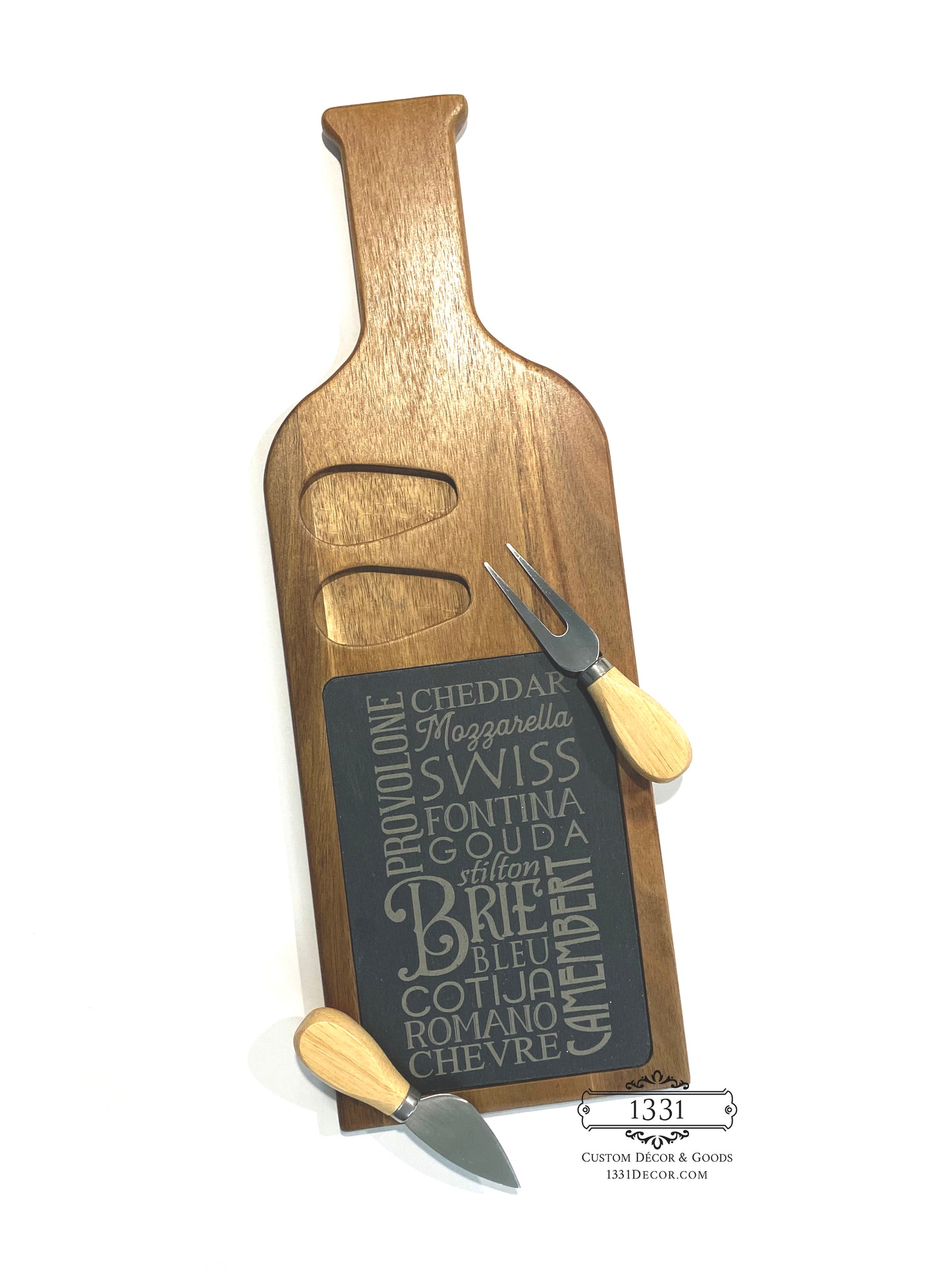 Slate Cheese Board With Utensils