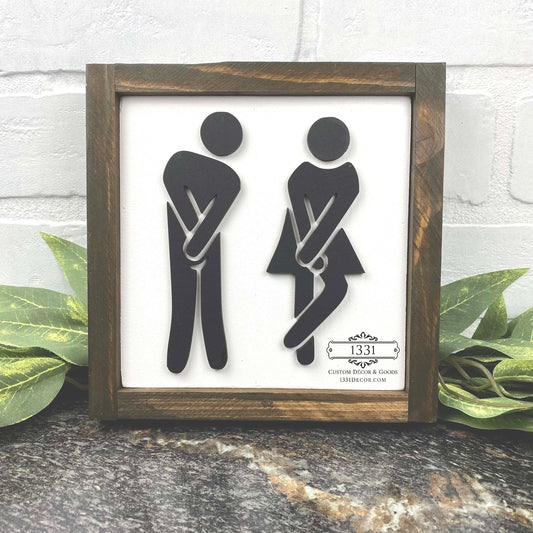 Restroom Bathroom Sign