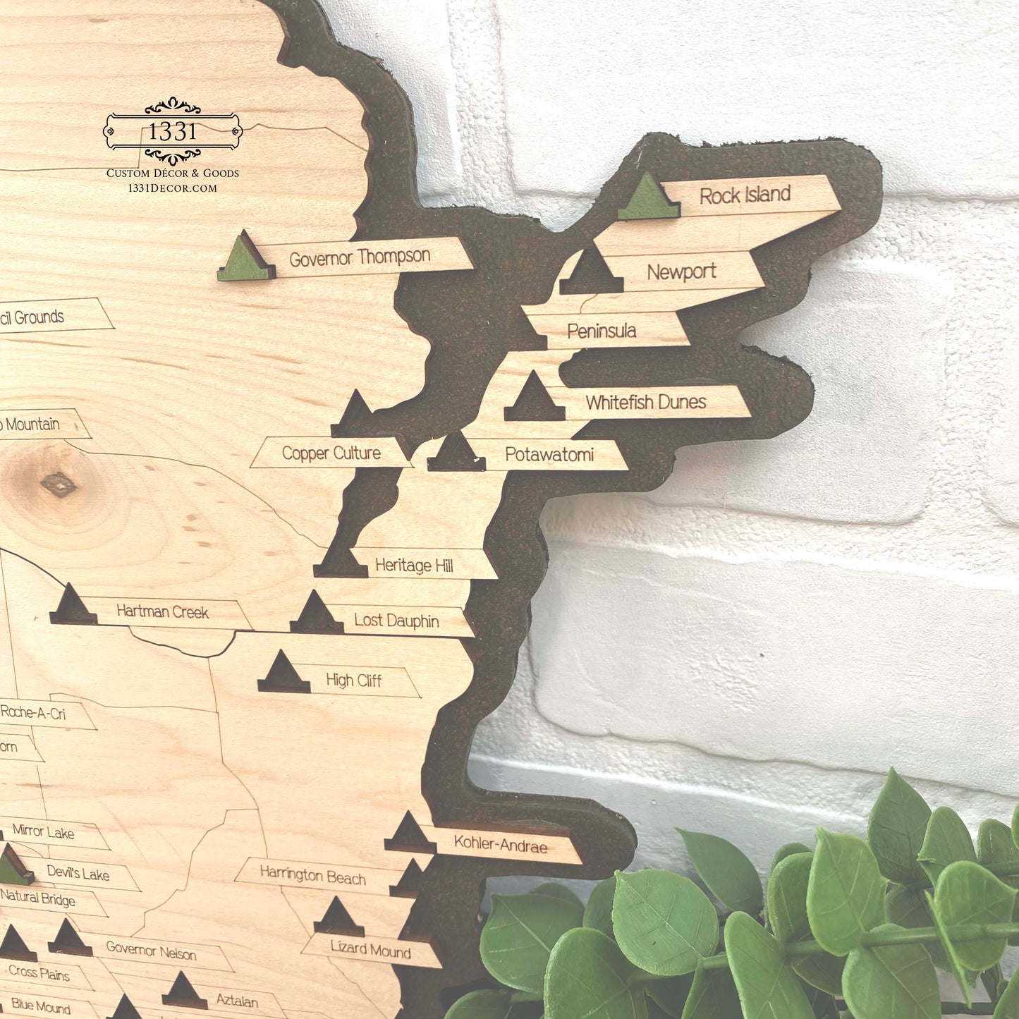 Wisconsin State Parks Travel Map