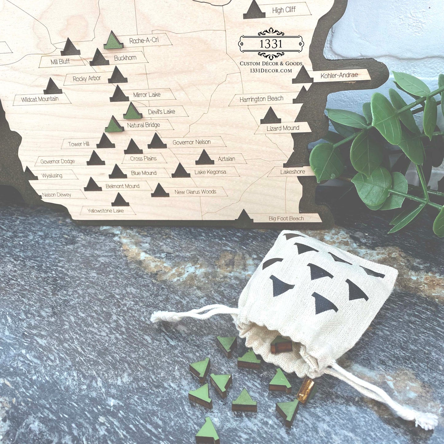 Wisconsin State Parks Travel Map