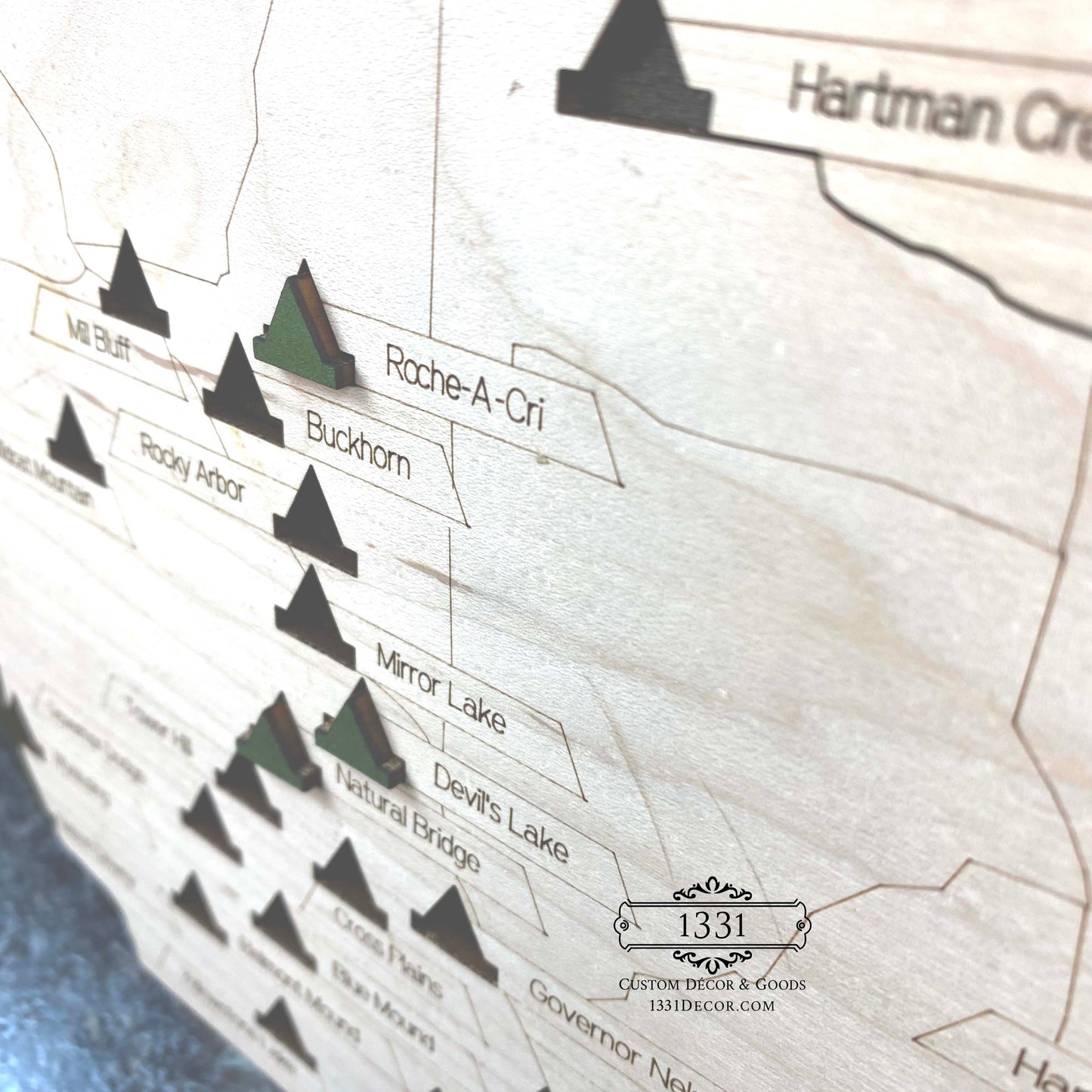 Wisconsin State Parks Travel Map
