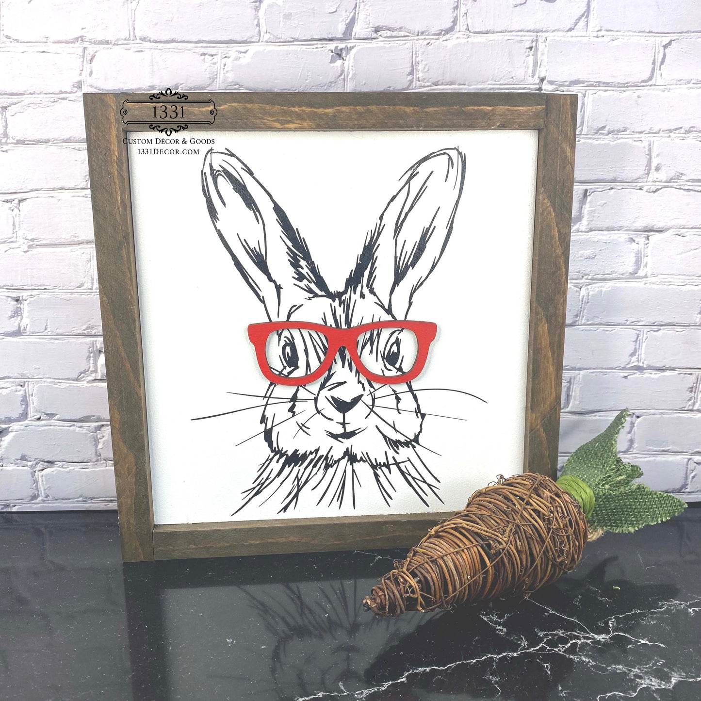 Bunny with Glasses