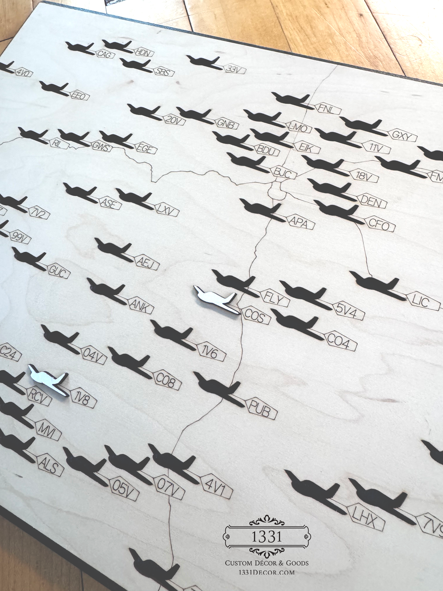 Colorado Public Airports Travel Map