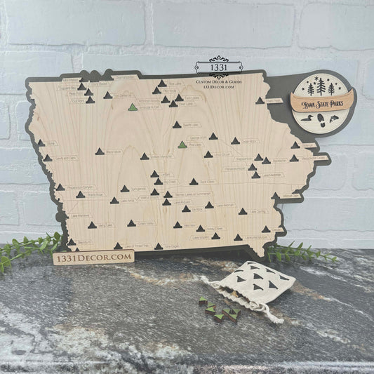 Iowa State Parks Travel Map