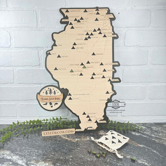 Illinois State Parks Travel Map