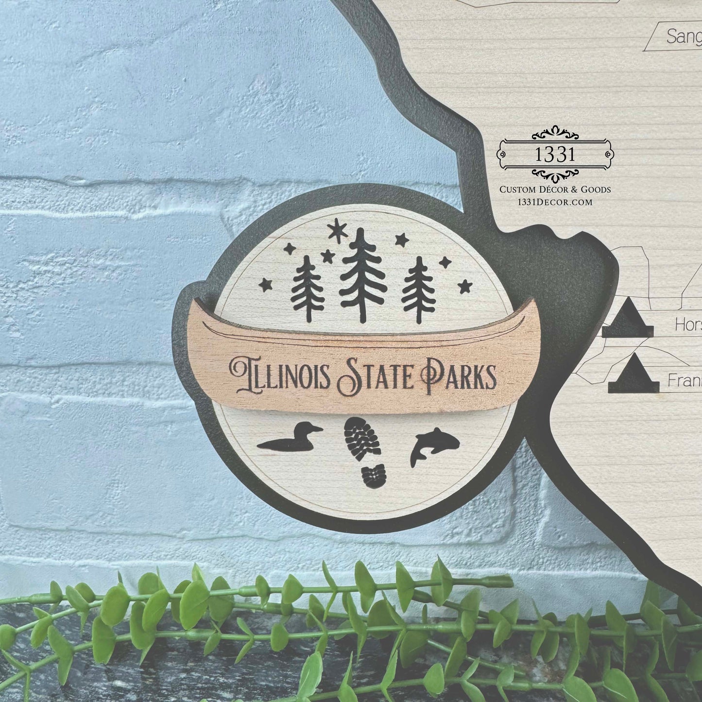 Illinois State Parks Travel Map