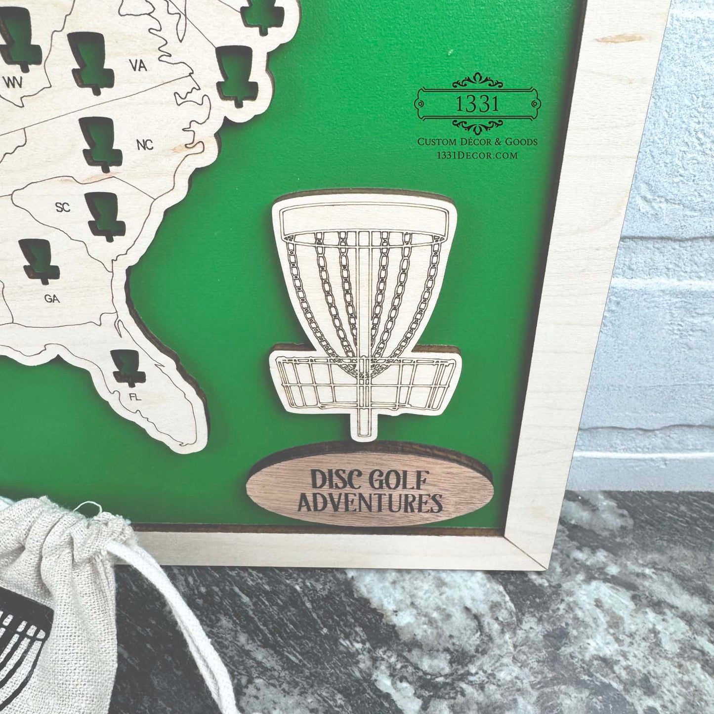 Disc Golfing Around the US Map