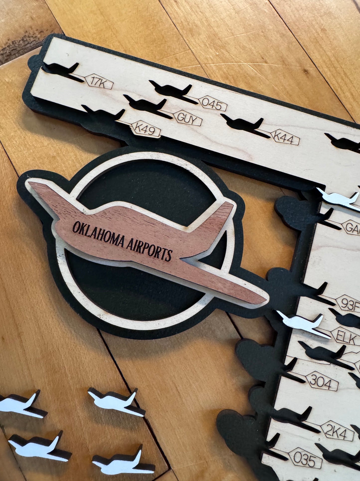 Oklahoma Public Airports Travel Map
