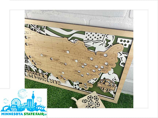 Soccer Stadium Travel Map