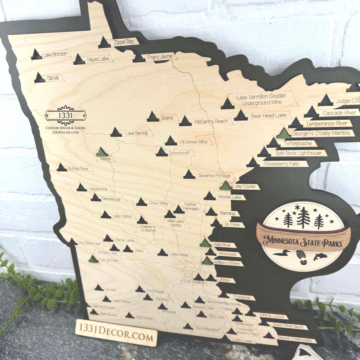 Minnesota State Parks Travel Map