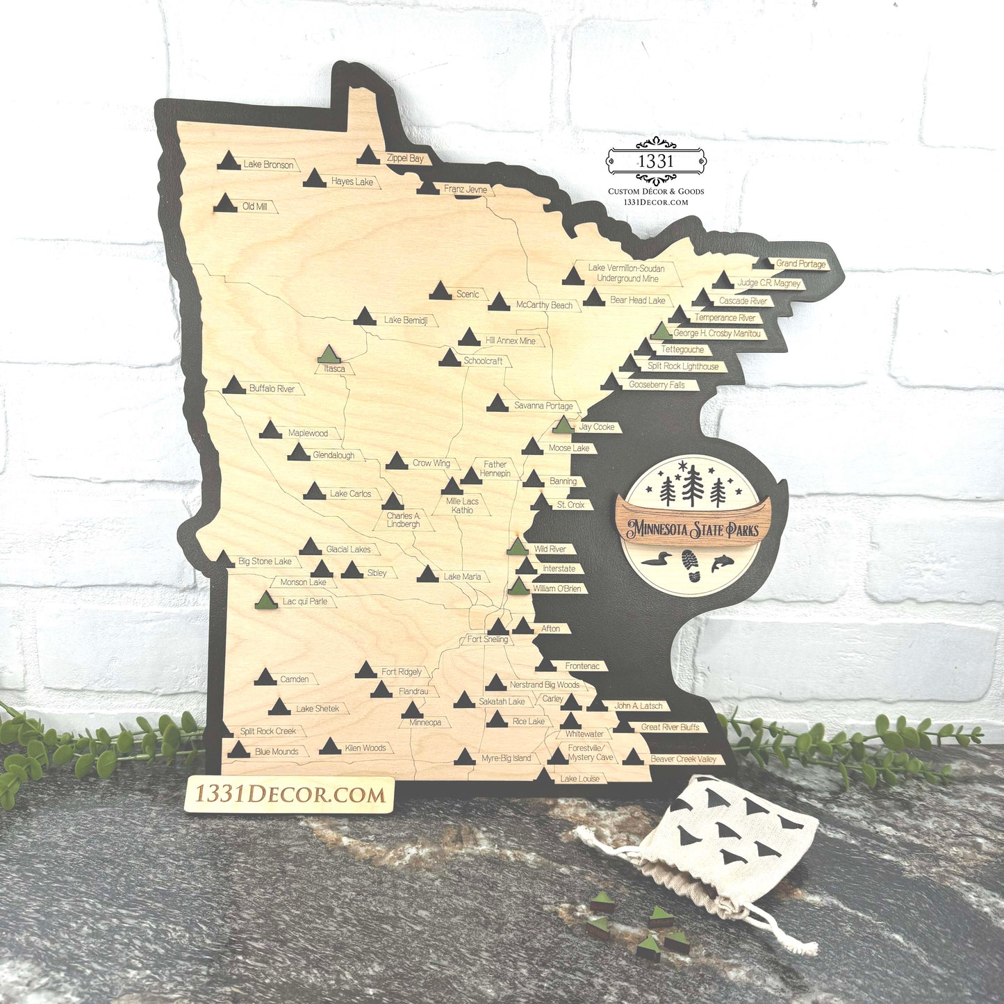 Minnesota State Parks Travel Map