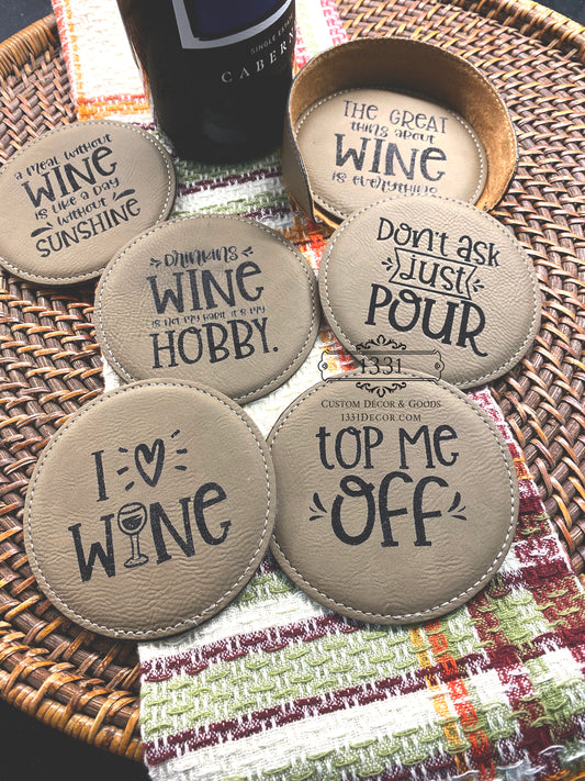 Wine Lover Coasters