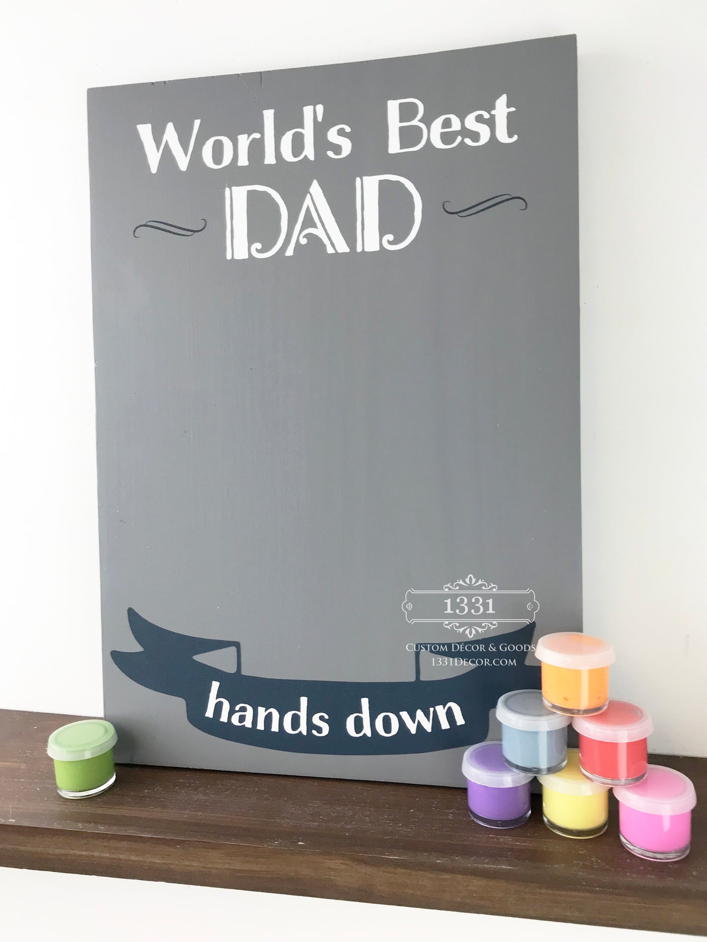 World's Best Dad Handprint DIY Kit