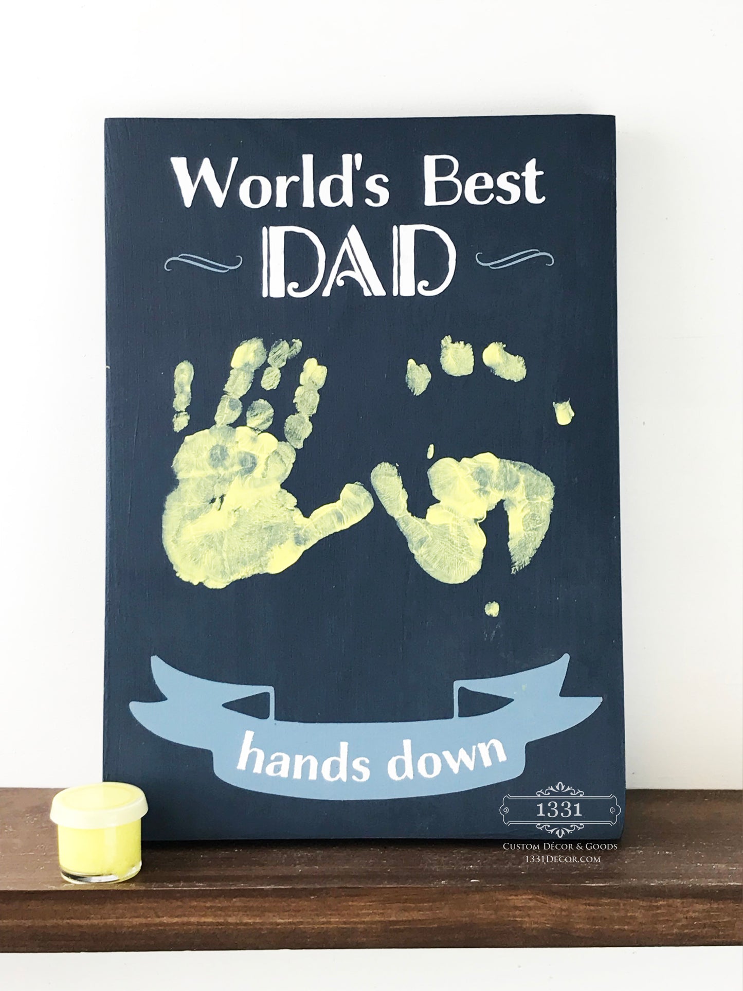World's Best Dad Handprint DIY Kit