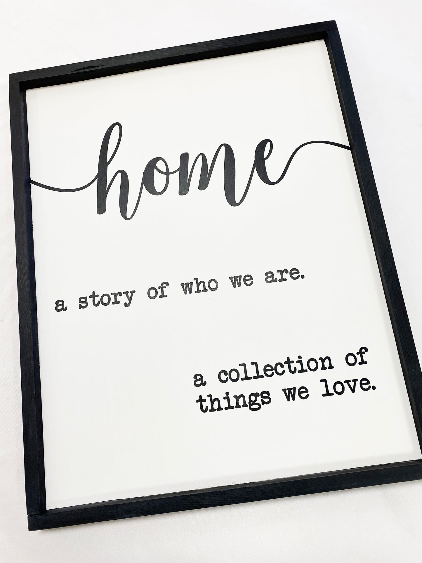 Home A Story Of Who We Are Sign