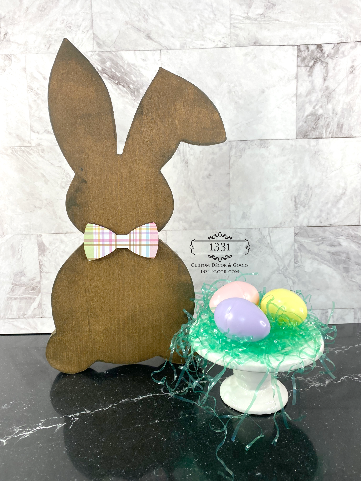 Standing Easter Bunny Decor, Wooden Bunny Sitter, Spring Bunny Decor, Spring Decor, Easter Rabbit Decor for Spring, Wooden Easter Decor