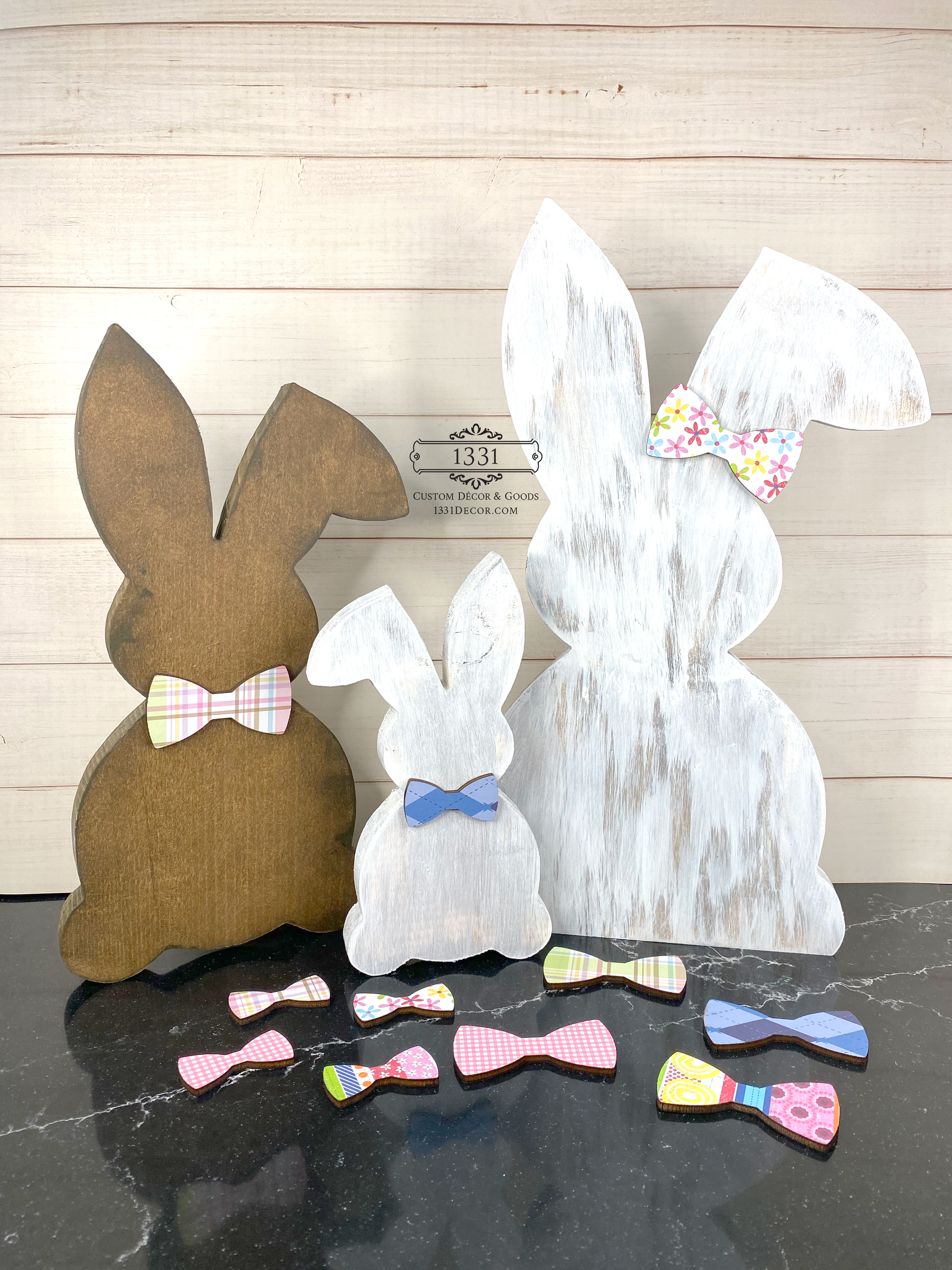 Standing Easter Bunny Decor, Wooden Bunny Sitter, Spring Bunny Decor, Spring Decor, Easter Rabbit Decor for Spring, Wooden Easter Decor